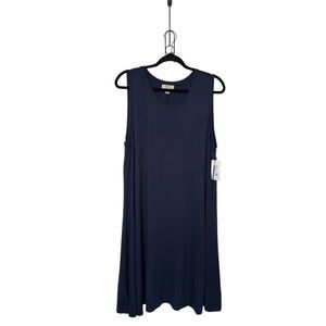 Style & Co XXL Navy Flip Flop Sleeveless Shift Casual Dress Minimalist Neutral